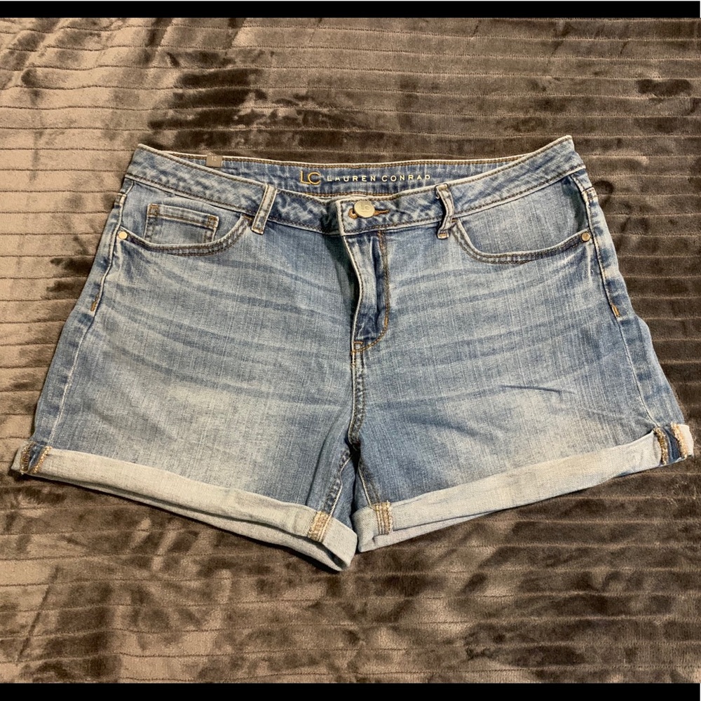 Lauren Conrad blue jean shorts